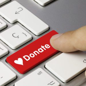 keyboard with donate button
