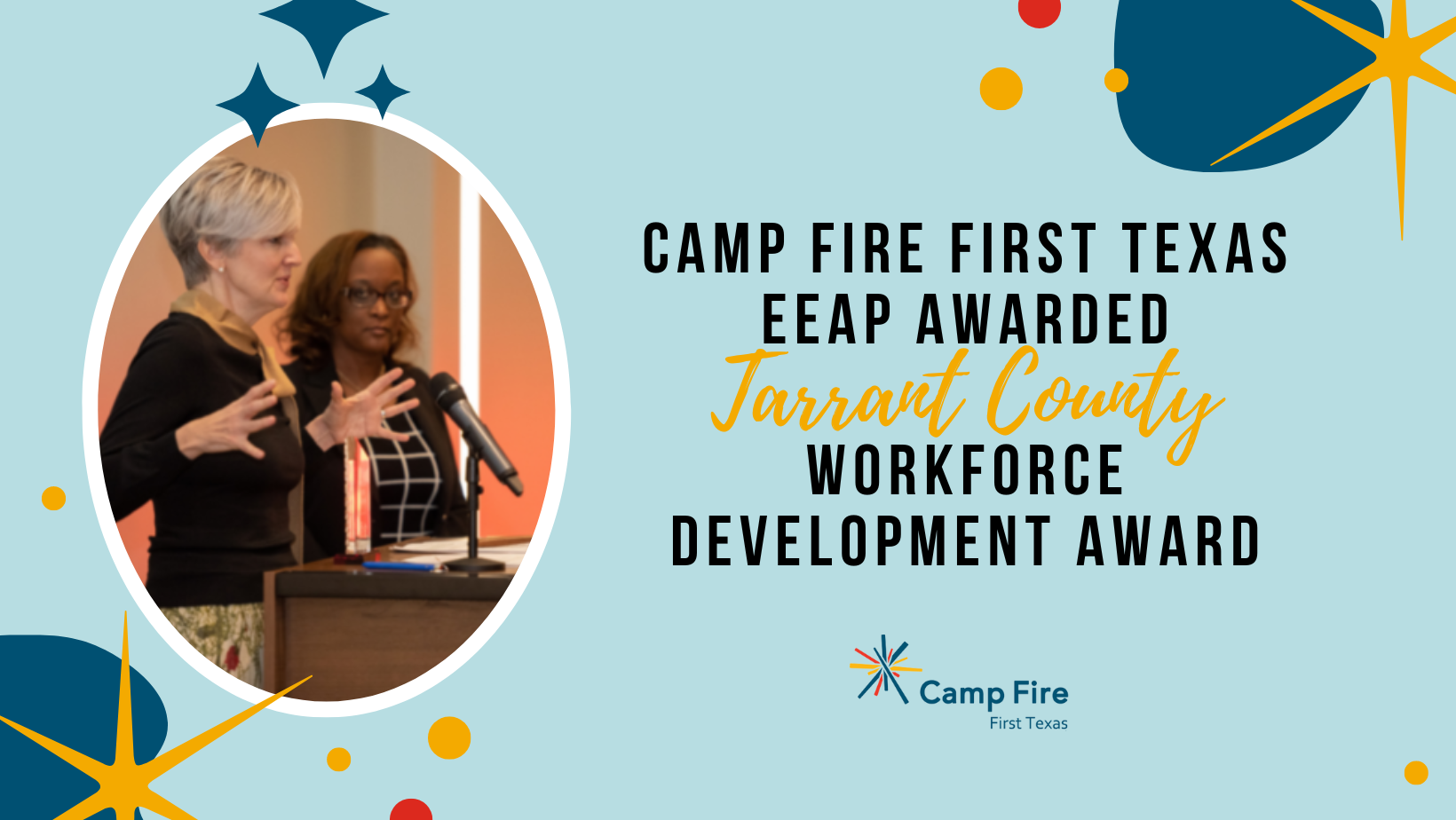 Camp Fire First Texas Early Education Apprenticeship Program Awarded Tarrant County Workforce Development Award, a Camp Fire First Texas blog