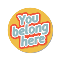 you belong here sticker