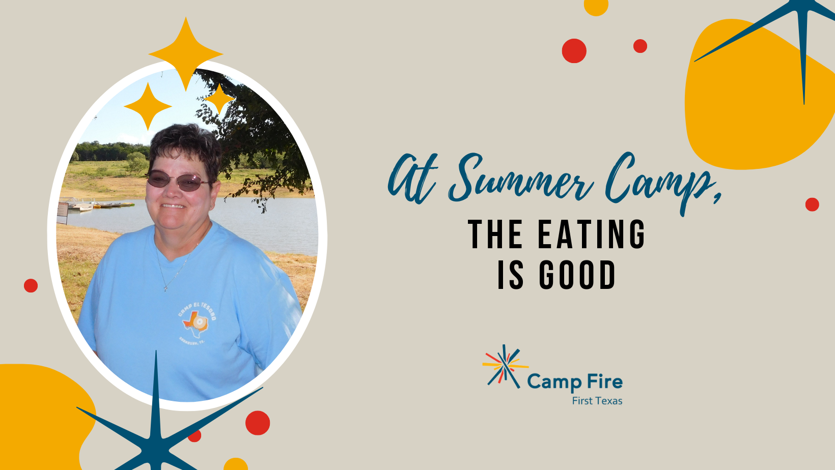 At Summer Camp, the Eating is Good, a Camp Fire First Texas blog by Dianne McKinley