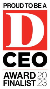 Proud to be a D CEO Award Finalist 2023 logo